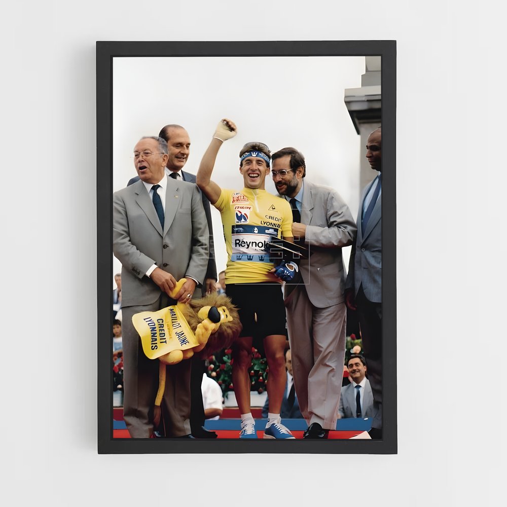 Poster Pedro de delgado – affiche Cyclisme (vue 2)